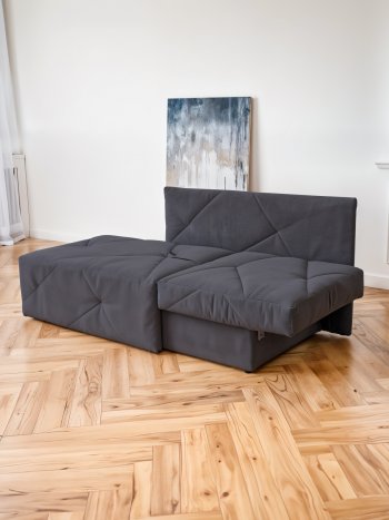 Диван 1010 графит, правый (BRENDOSS) в Верхней Пышме - verhnyaya-pyshma.mebel-e96.ru