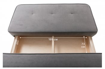 Диван-кровать 1001 серый (Brendoss) в Верхней Пышме - verhnyaya-pyshma.mebel-e96.ru