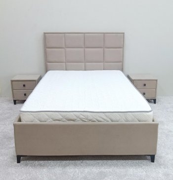 Кровать с подъемным механизмом Мега беж (Лин) в Верхней Пышме - verhnyaya-pyshma.mebel-e96.ru