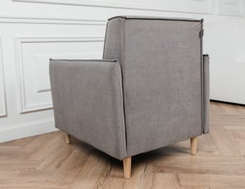 Кресло 831 Серый, велюр (Brendoss) в Верхней Пышме - verhnyaya-pyshma.mebel-e96.ru