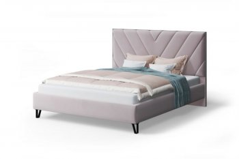 Кровать Аделия мягкая Dusty rose (пепельная роза), 1600 (МЛК) в Верхней Пышме - verhnyaya-pyshma.mebel-e96.ru