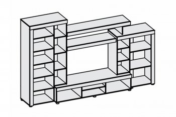 Гостиная Аллегро вар. 1 (Диал) в Верхней Пышме - verhnyaya-pyshma.mebel-e96.ru