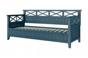 Кровать из массива Амелия сапфир без ящиков (БМ) в Верхней Пышме - verhnyaya-pyshma.mebel-e96.ru