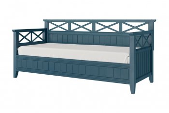 Кровать из массива Амелия сапфир без ящиков (БМ) в Верхней Пышме - verhnyaya-pyshma.mebel-e96.ru