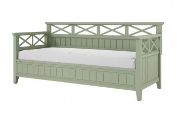 Кровать из массива Амелия зеленый самшит (БМ) в Верхней Пышме - verhnyaya-pyshma.mebel-e96.ru