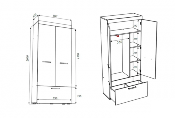 Стенка Бастон+шкаф черный (Эра) в Верхней Пышме - verhnyaya-pyshma.mebel-e96.ru