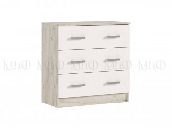 Комод 3 ящика Бася крафт/кашемир (Миф) в Верхней Пышме - verhnyaya-pyshma.mebel-e96.ru
