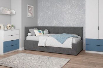 Диван-кровать Бенто с ПМ, велюр Маус (ДСВ) в Верхней Пышме - verhnyaya-pyshma.mebel-e96.ru