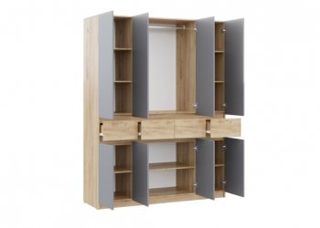 Спальный гарнитур Бостон Лайт серый (Стиль) в Верхней Пышме - verhnyaya-pyshma.mebel-e96.ru