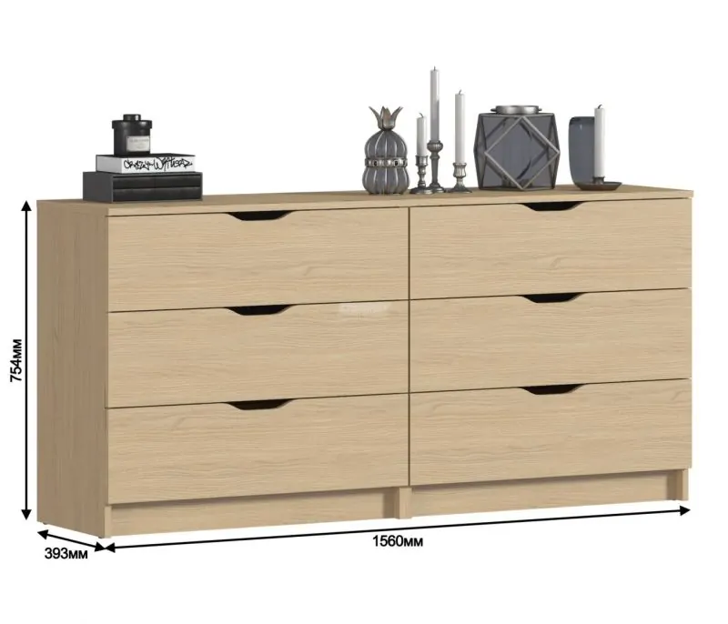 Комод Бруклин СБ-3252/1 (Дуб Винченца) (СП) в Верхней Пышме - verhnyaya-pyshma.mebel-e96.ru