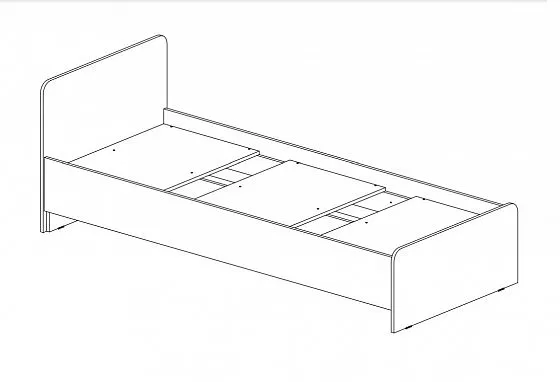 Кровать детская Челси Color (Миф) в Верхней Пышме - verhnyaya-pyshma.mebel-e96.ru