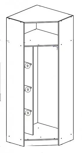 Шкаф угловой Челси Color (Миф) в Верхней Пышме - verhnyaya-pyshma.mebel-e96.ru