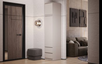 Пенал Челси 450 мм с антресолью Кашемир (Миф) в Верхней Пышме - verhnyaya-pyshma.mebel-e96.ru