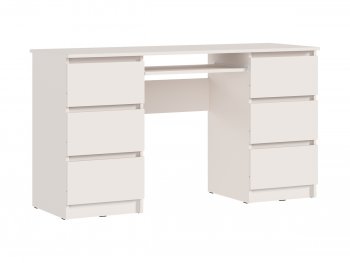 Письменный стол Челси 6 ящиков кашемир (Миф) в Верхней Пышме - verhnyaya-pyshma.mebel-e96.ru