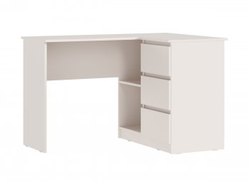 Письменный стол угловой + Стеллаж Челси кашемир (Миф) в Верхней Пышме - verhnyaya-pyshma.mebel-e96.ru