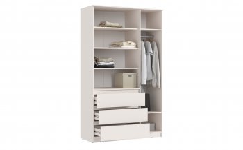 Шкаф 1200 мм Челси с антресолью, сонома/белый (Миф) в Верхней Пышме - verhnyaya-pyshma.mebel-e96.ru