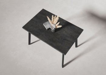 Стол нераздв. Дублин 32 КРАФТ В2, ЛДСП Цемент темный (Вудман) в Верхней Пышме - verhnyaya-pyshma.mebel-e96.ru