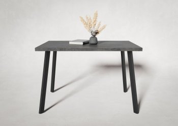 Стол нераздв. Дублин 32 КРАФТ В2, ЛДСП Цемент темный (Вудман) в Верхней Пышме - verhnyaya-pyshma.mebel-e96.ru