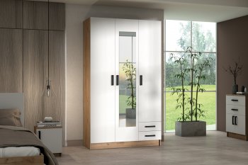 Шкаф 1200 мм Эконом с зеркалом (Зарон) в Верхней Пышме - verhnyaya-pyshma.mebel-e96.ru | фото