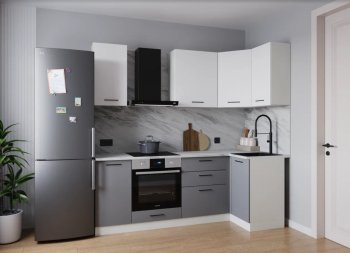 Угловой кухонный гарнитур Элеганция 2200*1000 мм (Sanvut) в Верхней Пышме - verhnyaya-pyshma.mebel-e96.ru