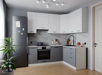 Угловой кухонный гарнитур Элеганция 2200*1600 мм Sanvut в Верхней Пышме - verhnyaya-pyshma.mebel-e96.ru