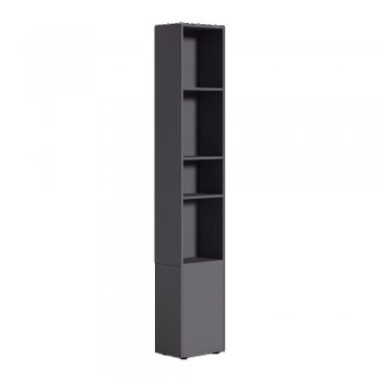 Шкаф торцевой Эйр 16.323 графит (Моби) в Верхней Пышме - verhnyaya-pyshma.mebel-e96.ru