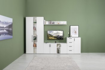 Стенка Эйр комп 1, белый (Моби) в Верхней Пышме - verhnyaya-pyshma.mebel-e96.ru