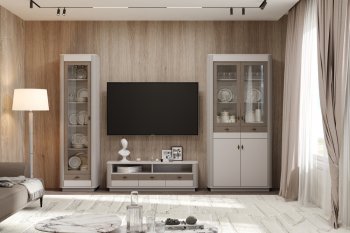Стенка Фантазия модульная, кашемир (Олмеко) в Верхней Пышме - verhnyaya-pyshma.mebel-e96.ru