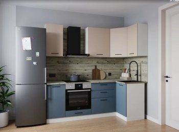 Угловой кухонный гарнитур Фьюжн 2200*1000 мм (Sanvut) в Верхней Пышме - verhnyaya-pyshma.mebel-e96.ru