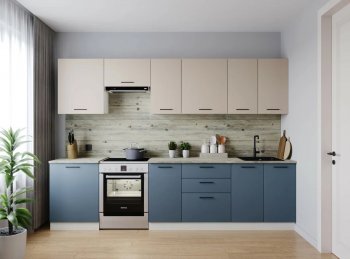 Кухонный гарнитур Фьюжн 3000 мм (Санвут) в Верхней Пышме - verhnyaya-pyshma.mebel-e96.ru