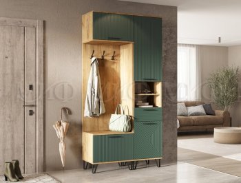 Прихожая Флэш комп.1, крафт/графит (Миф) в Верхней Пышме - verhnyaya-pyshma.mebel-e96.ru