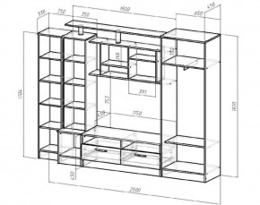 Стенка Оскар (Лин) в Верхней Пышме - verhnyaya-pyshma.mebel-e96.ru