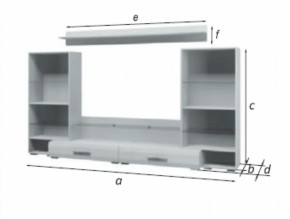 Стенка Домино Белый Глянец (БМ) в Верхней Пышме - verhnyaya-pyshma.mebel-e96.ru