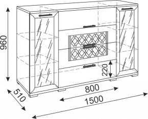 Стенка Тиффани модульная (Риннер) в Верхней Пышме - verhnyaya-pyshma.mebel-e96.ru