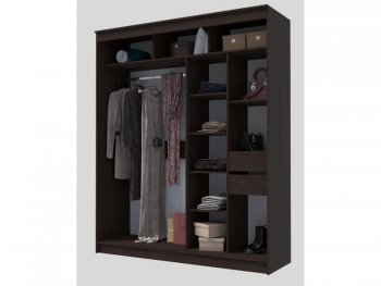 Шкаф-купе 2000 мм Гранд-1 ЛДСП/Зеркало, венге (Эра) в Верхней Пышме - verhnyaya-pyshma.mebel-e96.ru