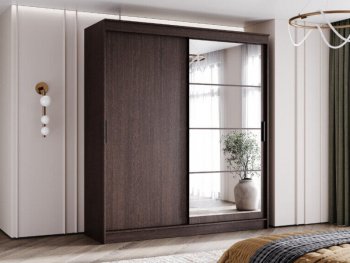 Шкаф-купе 2000 мм Гранд-1 ЛДСП/Зеркало, венге (Эра) в Верхней Пышме - verhnyaya-pyshma.mebel-e96.ru