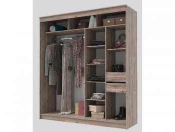 Шкаф-купе 2000 мм Гранд-1 ЛДСП/Зеркало, дуб горный (Эра) в Верхней Пышме - verhnyaya-pyshma.mebel-e96.ru