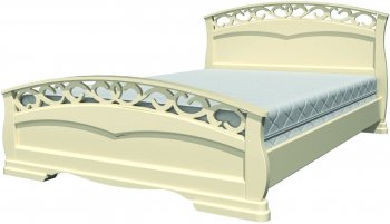 Кровать из массива Грация-1 Слоновая кость (БМ) в Верхней Пышме - verhnyaya-pyshma.mebel-e96.ru
