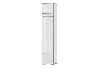 Шкаф 1 дв. Грей (УНИ) (МЛК) в Верхней Пышме - verhnyaya-pyshma.mebel-e96.ru