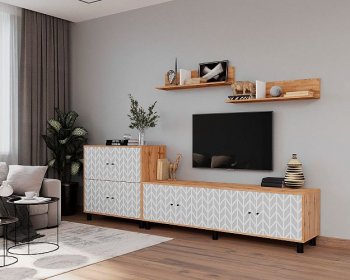 Стенка HYGGE комп.3 зигзаги (Мама) в Верхней Пышме - verhnyaya-pyshma.mebel-e96.ru