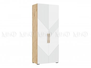 Шкаф распашной 900 мм Ирис с антресолью, крафт/белый (Миф) в Верхней Пышме - verhnyaya-pyshma.mebel-e96.ru