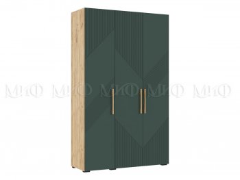 Шкаф 1350 мм Ирис с антресолью, крафт/грин (Миф) в Верхней Пышме - verhnyaya-pyshma.mebel-e96.ru