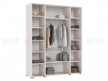 Шкаф 1800 мм Ирис с антресолью кашемир (Миф) в Верхней Пышме - verhnyaya-pyshma.mebel-e96.ru