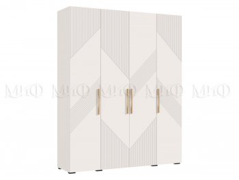 Шкаф 1800 мм Ирис с антресолью кашемир (Миф) в Верхней Пышме - verhnyaya-pyshma.mebel-e96.ru