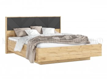 Кровать парящая Ирис крафт/графит(Миф) в Верхней Пышме - verhnyaya-pyshma.mebel-e96.ru