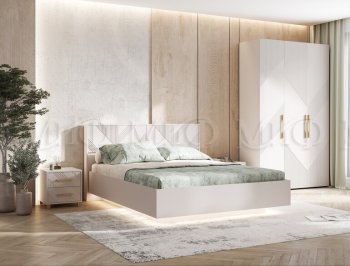 Кровать парящая с ПМ Ирис кашемир (Миф) в Верхней Пышме - verhnyaya-pyshma.mebel-e96.ru