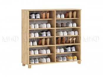Обувница Ирис крафт/белый (Миф) в Верхней Пышме - verhnyaya-pyshma.mebel-e96.ru