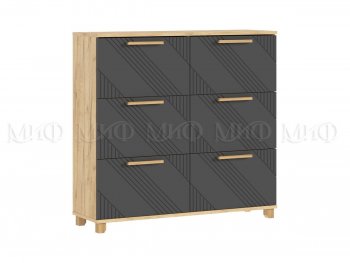 Обувница Ирис крафт/графит (Миф) в Верхней Пышме - verhnyaya-pyshma.mebel-e96.ru