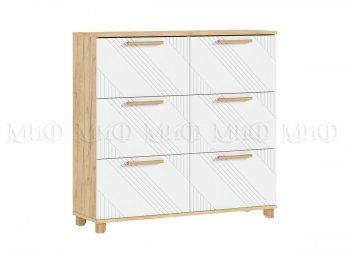 Обувница Ирис крафт/белый (Миф) в Верхней Пышме - verhnyaya-pyshma.mebel-e96.ru