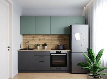 Кухонный гарнитур Изумруд 2550 мм (Санвут) в Верхней Пышме - verhnyaya-pyshma.mebel-e96.ru